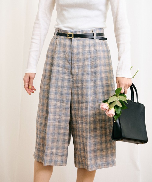 fig London パッチワーク　ツイード　ミックス　パンツ　フィグロンドン fig London パッチワーク ツイード ミックス パンツ フィグ