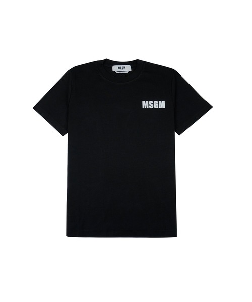 MSGM（エムエスジーエム）の「【New Basic】NEVER LOOK BACK ステートメントロゴTシャツ（Tシャツ/カットソー・レディース・ブラック/ホワイト・M/L/S）」の2枚目の写真