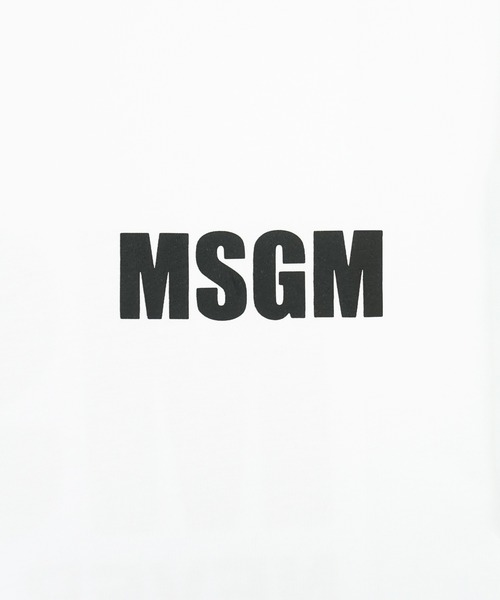 MSGM（エムエスジーエム）の「【New Basic】NEVER LOOK BACK ステートメントロゴTシャツ（Tシャツ/カットソー・レディース・ブラック/ホワイト・M/L/S）」の4枚目の写真