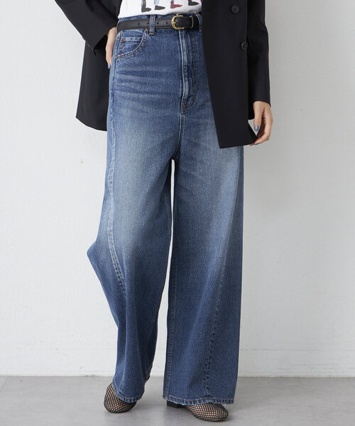 Whim Gazette（ウィムガゼット）の「キリカエデニムパンツ（デニムパンツ・レディース・インディゴブルー・38/36）」の3枚目の写真