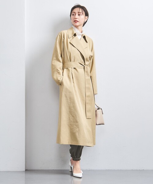 UNITED ARROWS（ユナイテッドアローズ）の「バックフレア  トレンチコート（トレンチコート・レディース・ベージュ/オフホワイト・38/36/34）」の3枚目の写真