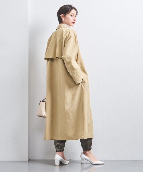 UNITED ARROWS（ユナイテッドアローズ）の「バックフレア  トレンチコート（トレンチコート・レディース・ベージュ/オフホワイト・38/36/34）」の6枚目の写真