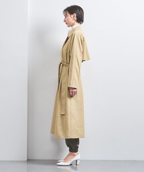 UNITED ARROWS（ユナイテッドアローズ）の「バックフレア  トレンチコート（トレンチコート・レディース・ベージュ/オフホワイト・38/36/34）」の11枚目の写真