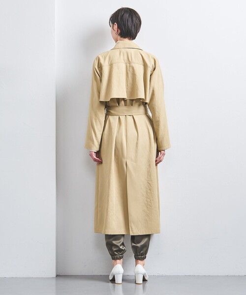 UNITED ARROWS（ユナイテッドアローズ）の「バックフレア  トレンチコート（トレンチコート・レディース・ベージュ/オフホワイト・38/36/34）」の12枚目の写真