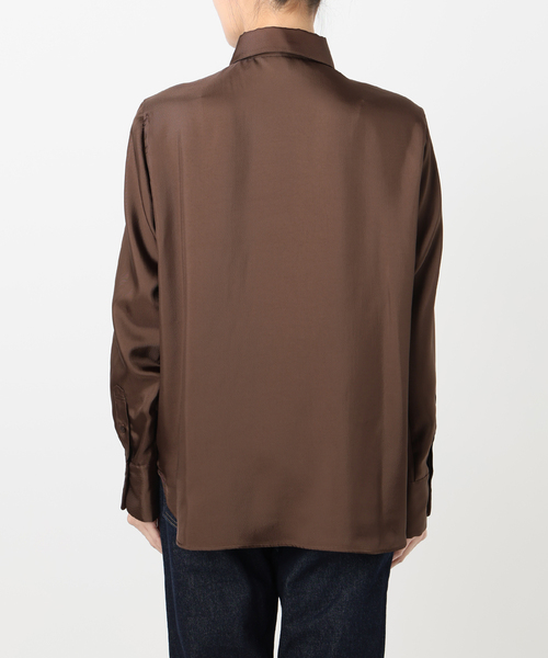 スローブイエナ　AYUPIYOサテンシャツ SLOBE IENA｜《WEB/一部店舗限定》AYUPIYOサテンシャツ