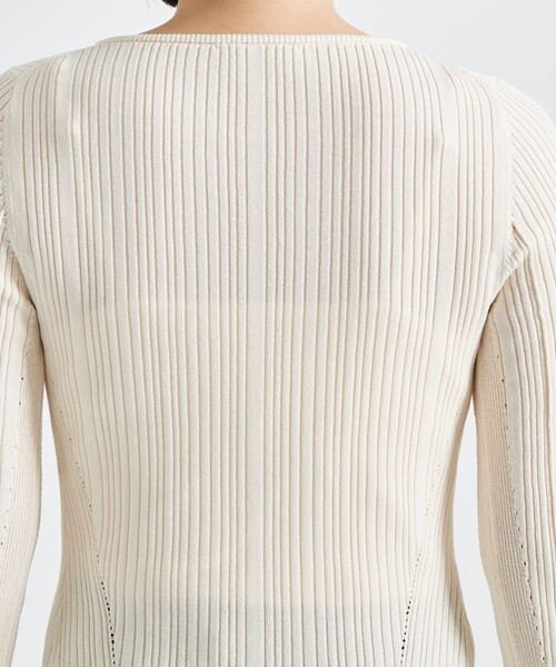 セール】【STUDIOUS/ステュディオス】Ribbon Front Knit