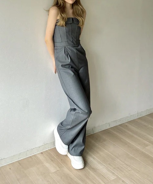 merrylatte（メリーラテ）の「コルセットオールインワン（つなぎ/オールインワン・レディース・グレー/ブラック/ブラウン・FREE）」の10枚目の写真