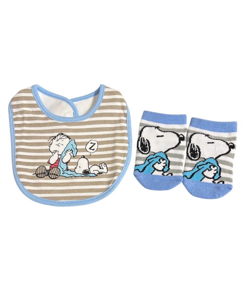 PEANUTS(ピーナッツ)の「【 PEANUTS 】 スヌーピー ベビーセット 25S2(スタイ/よだれかけ・キッズ・その他1/その他2/その他3・FREE)」の3枚目の写真