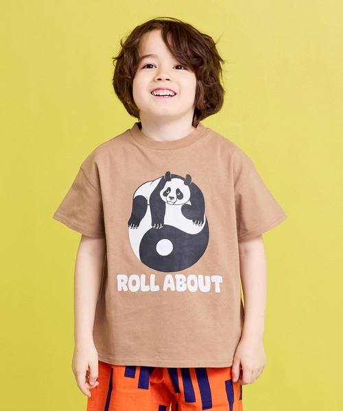 Life Support Products（ライフサポートプロダクツ）の「半袖プリントT（Tシャツ/カットソー・キッズ・ライトピンク/レッド/ブルー/マスタード/チャコール/オフホワイト/杢グレー/ライトブラウン/カーキ/ライトブルー・100/90/80/95/150/140/130/120/110）」の5枚目の写真