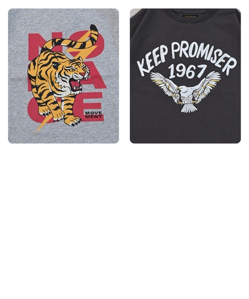 Life Support Products（ライフサポートプロダクツ）の「半袖プリントT（Tシャツ/カットソー・キッズ・ライトピンク/レッド/ブルー/マスタード/チャコール/オフホワイト/杢グレー/ライトブラウン/カーキ/ライトブルー・100/90/80/95/150/140/130/120/110）」の11枚目の写真