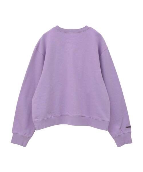 CONVERSE TOKYO(コンバーストウキョウ)の「ONEPOINT LOGO EMBROIDERY SWEAT(スウェット・レディース・ホワイト/チャコールグレー/パープル/サックスブルー・FREE)」の13枚目の写真
