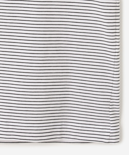 handvaerk（ハンドバーク）の「handvaerk | 60/2 ボトルネックTシャツ STRIPE WOMEN（Tシャツ/カットソー・レディース・ホワイト系その他・S）」の5枚目の写真