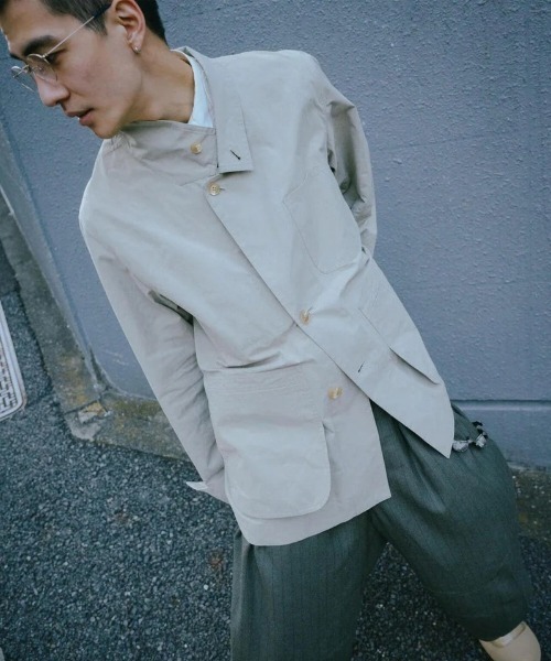 IRENISA(イレニサ)の「IRENISA/イレニサ/RAILROAD JACKET EX(ブルゾン・メンズ・ブラック/ベージュ/ブラウン・3)」の13枚目の写真