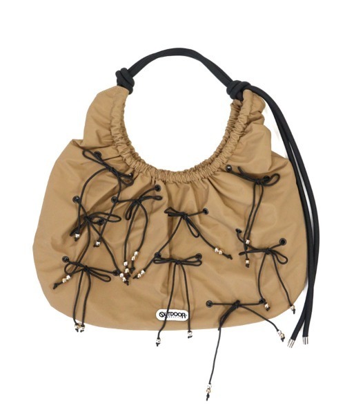 OUTDOOR PRODUCTS（アウトドアプロダクツ）の「【OUTDOOR PRODUCTS】リボンショルダーバッグ[151106]（ショルダーバッグ・レディース・アイボリー/ブラック/ベージュ・F）」の19枚目の写真