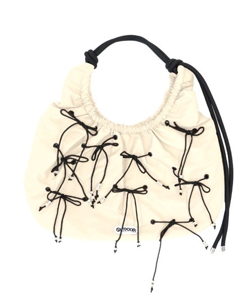 OUTDOOR PRODUCTS（アウトドアプロダクツ）の「【OUTDOOR PRODUCTS】リボンショルダーバッグ[151106]（ショルダーバッグ・レディース・アイボリー/ブラック/ベージュ・F）」の21枚目の写真
