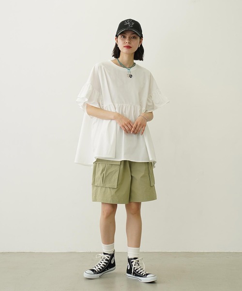 MILKFED. × OP RUFFLE TUNIC（ラッシュガード）｜Ocean Pacific