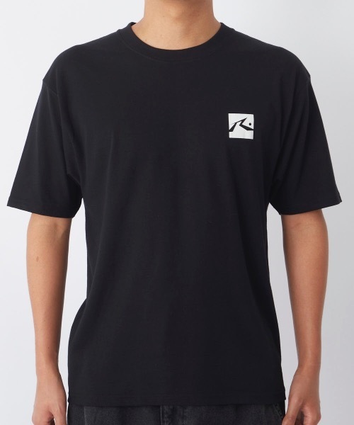 RUSTY(ラスティ)の「【RUSTY/ラスティー】半袖ロゴTシャツ バックプリント(Tシャツ/カットソー・メンズ・オフホワイト/ブルー/ブラック・MEDIUM/LARGE/X-LARGE/SMALL)」の2枚目の写真