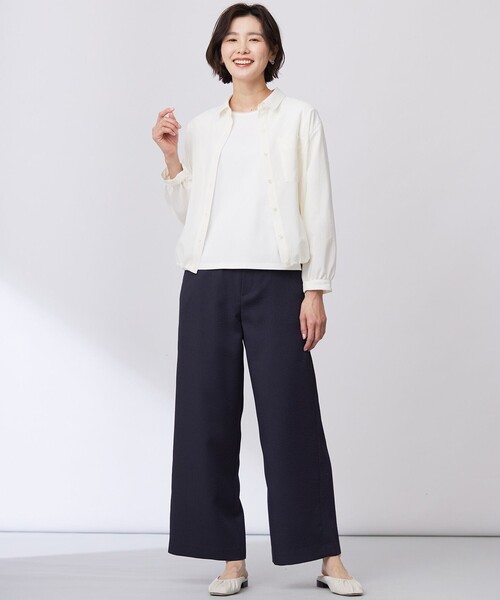 J.PRESS(ジェイプレス)の「【洗える・接触冷感・防シワ・吸水速乾】BREEZE COOL シャツ ブラウス(シャツ/ブラウス・レディース・ネイビー系/カーキ系/ベージュ系/ホワイト系・9/11)」の20枚目の写真
