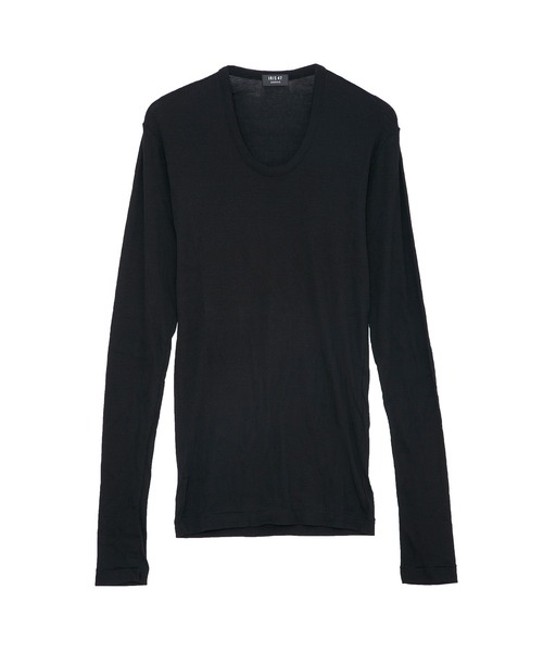 IRIS47（イリスフォーセブン）の「【IRIS 47】comfy long tops/コンフィー ロング トップス dress28　※（Tシャツ/カットソー・レディース・グリーン/ホワイト/ブラック・FREE）」の14枚目の写真