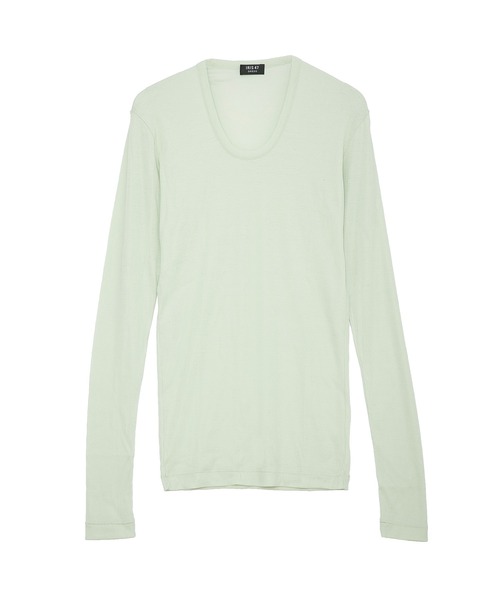 IRIS47（イリスフォーセブン）の「【IRIS 47】comfy long tops/コンフィー ロング トップス dress28　※（Tシャツ/カットソー・レディース・グリーン/ホワイト/ブラック・FREE）」の4枚目の写真