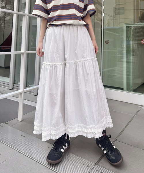 スカート SARRI セール】チビフリルコットンスカート（スカート）｜SOLLON
