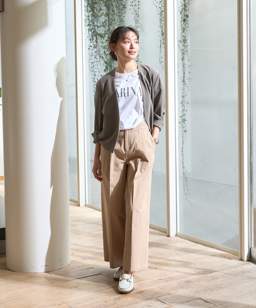Rouge vif Anna(ルージュヴィフアンナ)の「サスペンダーワイドタックパンツ(その他パンツ・レディース・アイボリー/ブラック/ベージュ・36/38)」の15枚目の写真