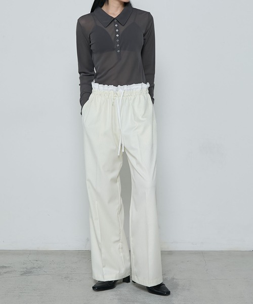 Double Diamond MOLE CLOTH ドット ストライプ パンツ Double Diamond MOLE CLOTH ドット ストライプ パンツ パンツ