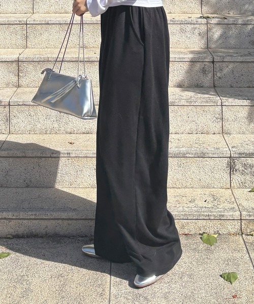 ISOOK（アイスー）の「【ISOOK / アイスー】タック入りバルーンスェットパンツ / ワイド コクーン ルーズ 総ゴム シームデザイン ビックシルエット ユニセックス ノームコア 黒 ブラック グレー ZOZOTOWN限定（スウェットパンツ・レディース・グレー/ブラック・FREE）」の19枚目の写真