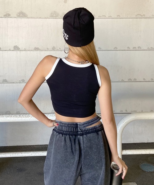 セール】刺繍ロゴ配色タンクトップ（タンクトップ）｜non-hedge