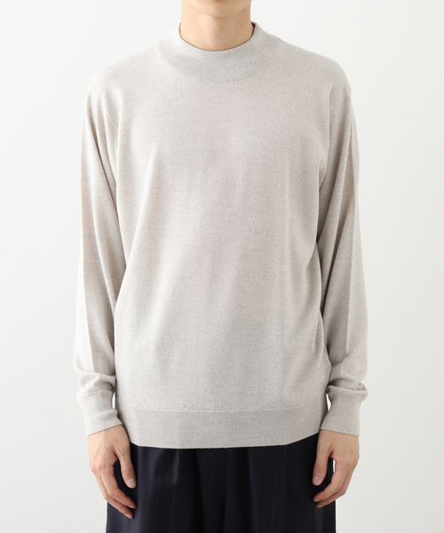 JOHN SMEDLEY(ジョンスメドレー)の「JOHN SMEDLEY (ジョンスメドレー) A4546 MOCK NECK 24G(ニット/セーター・メンズ・チャコールグレー/ライトグレー/ブラック/ベージュ・MEDIUM/LARGE)」の14枚目の写真