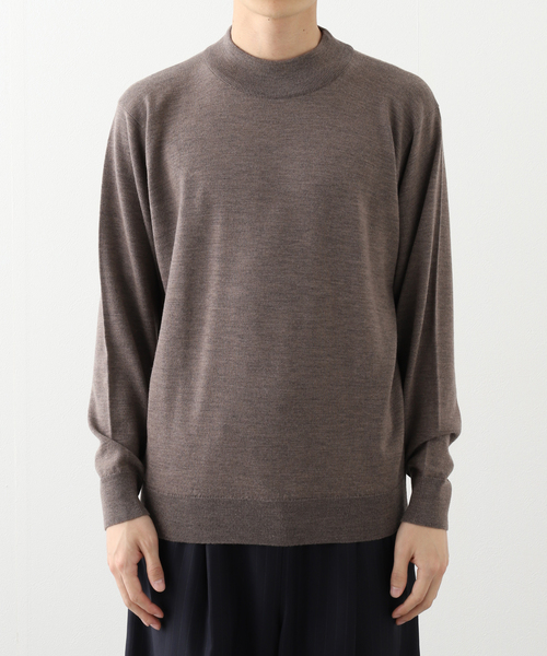 JOHN SMEDLEY(ジョンスメドレー)の「JOHN SMEDLEY (ジョンスメドレー) A4546 MOCK NECK 24G(ニット/セーター・メンズ・チャコールグレー/ライトグレー/ブラック/ベージュ・MEDIUM/LARGE)」の15枚目の写真