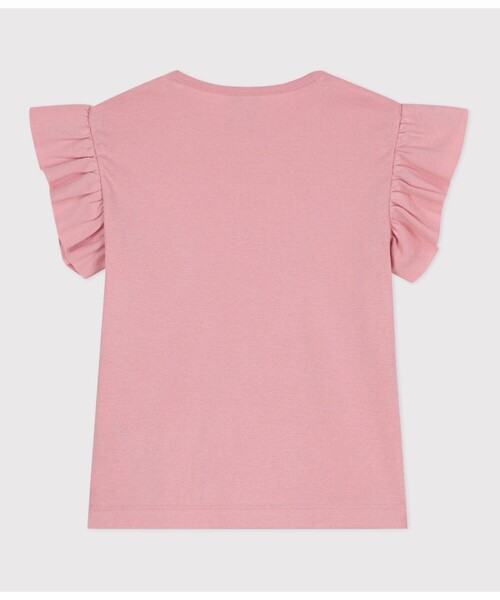 PETIT BATEAU（プチバトー）の「半袖Ｔシャツ（Tシャツ/カットソー・キッズ・ライトピンク・3YEAR/4YEAR/5YEAR）」の2枚目の写真