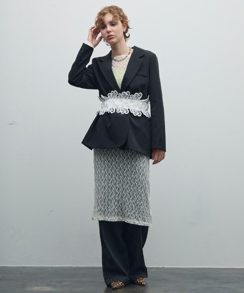 uyu.（ウユ）の「レースコルセットベルト/（ベルト・レディース・ホワイト/ブラック・FREE）」の13枚目の写真