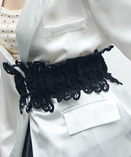 uyu.（ウユ）の「レースコルセットベルト/（ベルト・レディース・ホワイト/ブラック・FREE）」の7枚目の写真
