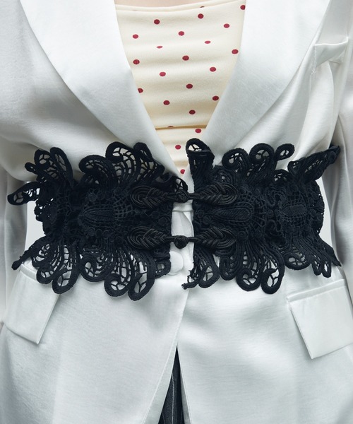 uyu.（ウユ）の「レースコルセットベルト/（ベルト・レディース・ホワイト/ブラック・FREE）」の9枚目の写真