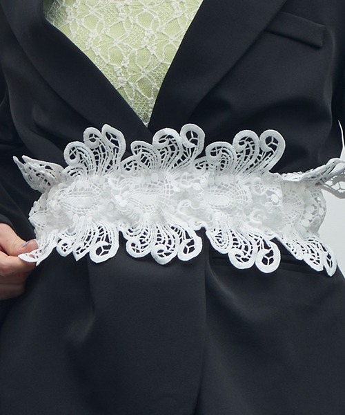 uyu.（ウユ）の「レースコルセットベルト/（ベルト・レディース・ホワイト/ブラック・FREE）」の15枚目の写真