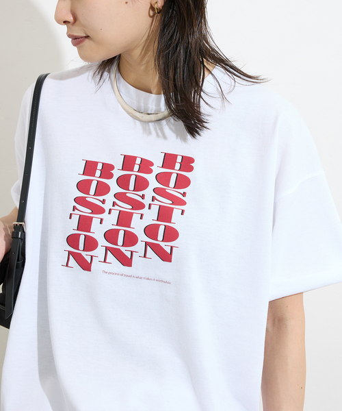 TICCA（ティッカ）の「別注【TICCA / ティッカ】BOSTON Tシャツ（Tシャツ/カットソー・レディース・ホワイト/ブラック・FREE）」の11枚目の写真