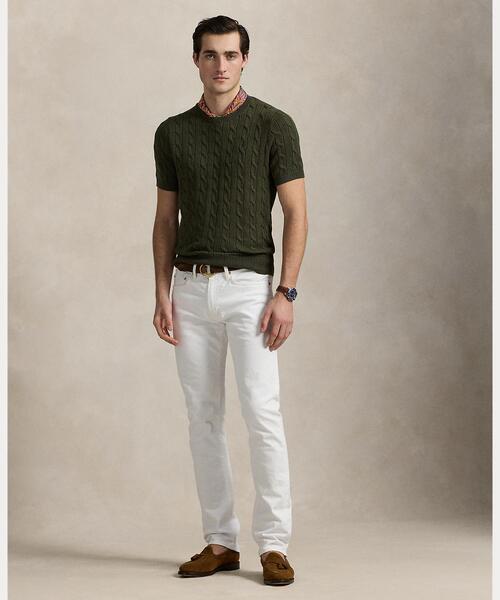 POLO RALPH LAUREN(ポロ ラルフ ローレン)の「ケーブルニット コットン セーター(ニット/セーター・メンズ・グリーン・XS/S/M/L)」の3枚目の写真