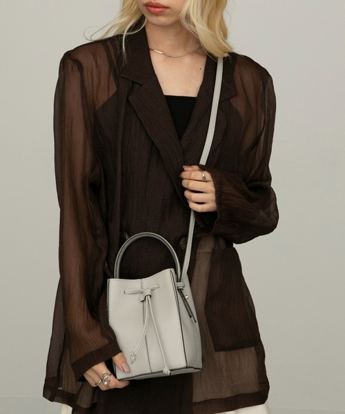 LORISTELLA(ロリステッラ)の「【LORISTELLA】2WAYショルダーミニバッグ ハンドバッグ NOEMI 2905(ショルダーバッグ・レディース・ライトグレー/ライトグリーン/ブラック・FREE)」の14枚目の写真