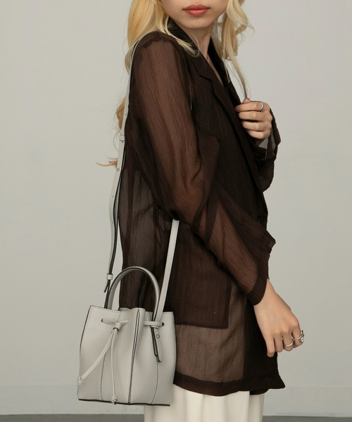 LORISTELLA(ロリステッラ)の「【LORISTELLA】2WAYショルダーミニバッグ ハンドバッグ NOEMI 2905(ショルダーバッグ・レディース・ライトグレー/ライトグリーン/ブラック・FREE)」の15枚目の写真