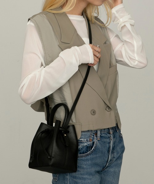 LORISTELLA(ロリステッラ)の「【LORISTELLA】2WAYショルダーミニバッグ ハンドバッグ NOEMI 2905(ショルダーバッグ・レディース・ライトグレー/ライトグリーン/ブラック・FREE)」の7枚目の写真