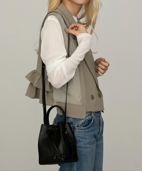 LORISTELLA(ロリステッラ)の「【LORISTELLA】2WAYショルダーミニバッグ ハンドバッグ NOEMI 2905(ショルダーバッグ・レディース・ライトグレー/ライトグリーン/ブラック・FREE)」の9枚目の写真