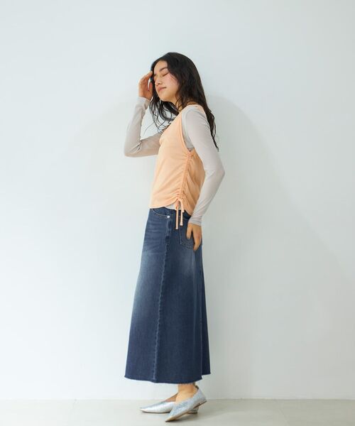 STRATA(エストラータ)の「ドロストタンクシアーカットソーセット 【低身長・小柄女性】(Tシャツ/カットソー・レディース・グレー/オレンジ/イエロー・ONE SIZE)」の19枚目の写真