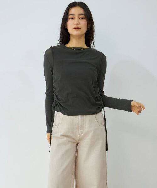【人気アイテム追加】シアーコンビカットソー 楽天市場】【SALE／70%OFF】シアー コンビ カットソー UNITED