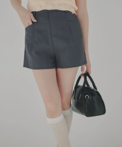 ECREL（エクレール）の「スラッシュポケットショートパンツ（その他パンツ・レディース・ブラック/グレー・FREE）」の18枚目の写真