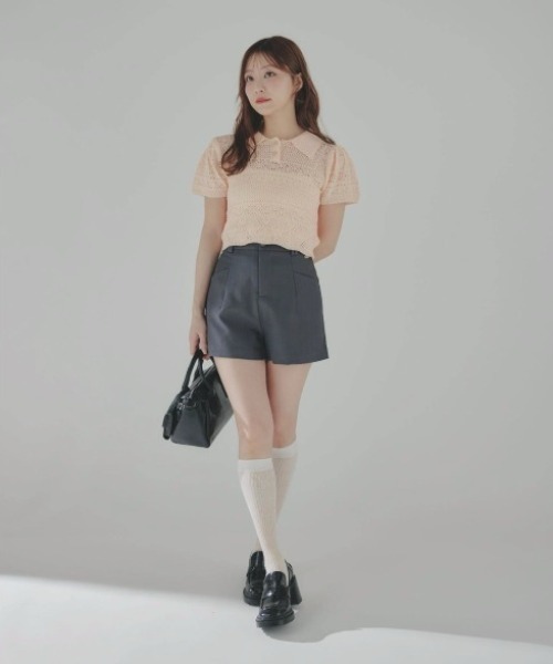 ECREL（エクレール）の「スラッシュポケットショートパンツ（その他パンツ・レディース・ブラック/グレー・FREE）」の21枚目の写真