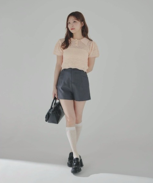 ECREL（エクレール）の「スラッシュポケットショートパンツ（その他パンツ・レディース・ブラック/グレー・FREE）」の19枚目の写真