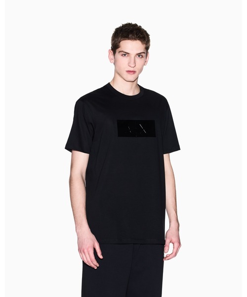ARMANI EXCHANGE（アルマーニエクスチェンジ）の「【A|X アルマーニ エクスチェンジ】シャイニーボックスロゴ 半袖クルーネックTシャツ/REGULAR（Tシャツ/カットソー・メンズ・ホワイト/ライラック/ブラック・LARGE/MEDIUM/SMALL/X-LARGE/X-SMALL/XX-LARGE）」の3枚目の写真