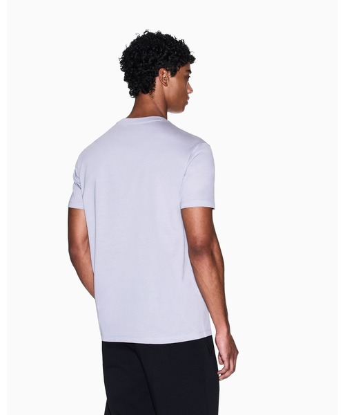 ARMANI EXCHANGE（アルマーニエクスチェンジ）の「【A|X アルマーニ エクスチェンジ】シャイニーボックスロゴ 半袖クルーネックTシャツ/REGULAR（Tシャツ/カットソー・メンズ・ホワイト/ライラック/ブラック・LARGE/MEDIUM/SMALL/X-LARGE/X-SMALL/XX-LARGE）」の7枚目の写真