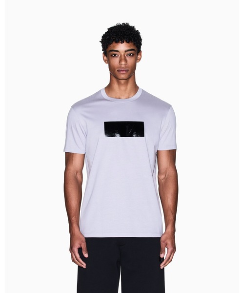 ARMANI EXCHANGE（アルマーニエクスチェンジ）の「【A|X アルマーニ エクスチェンジ】シャイニーボックスロゴ 半袖クルーネックTシャツ/REGULAR（Tシャツ/カットソー・メンズ・ホワイト/ライラック/ブラック・LARGE/MEDIUM/SMALL/X-LARGE/X-SMALL/XX-LARGE）」の6枚目の写真